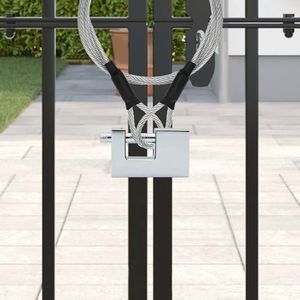 vidaXL Lacăt 2 pcs Argintiu 7, 8 x 2 x 5 cm Fier imagine