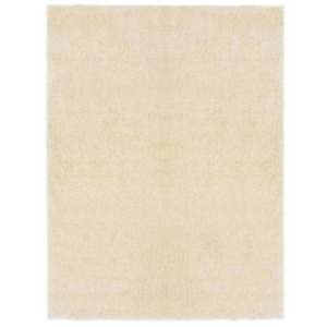 vidaXL Covor shaggy de zonă Crem 120 x 160 cm Polietilenă imagine