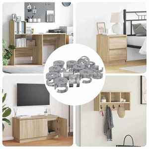 vidaXL Șuruburi cu încuietoare tip cam 4000 pcs Argintiu Oțel imagine