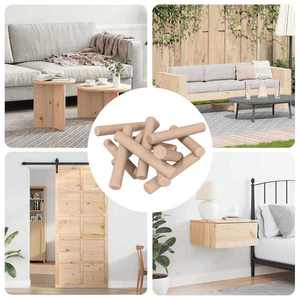 vidaXL Doweluri din lemn 24000 pcs Maro Lemn masiv imagine