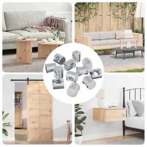 vidaXL Piulițe cilindrice 12 pcs M6 x 12 mm (Diametru fir x H) imagine