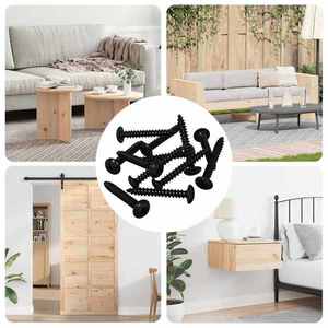 vidaXL Cuie cu filete 8219 pcs Negru Oțel imagine