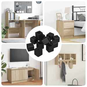 vidaXL Suport pentru Sertar 6792 pcs Negru 15 x 15 x 15mm Copolimer PP imagine