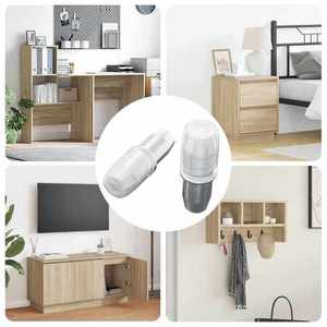 vidaXL Ușă de raft 2 pcs Argintiu 7 x 16 mm Fier imagine