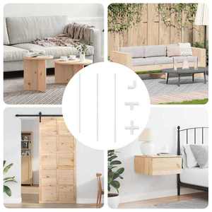 vidaXL Țeavă PVC 2 pcs Alb 12, 2 x 1, 8 x 500 mm Mterialpp și PE imagine