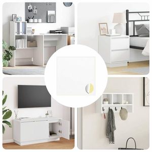 vidaXL Autocolant 12 pcs Alb Ø 20 x 0, 5 mm Hârtie imagine