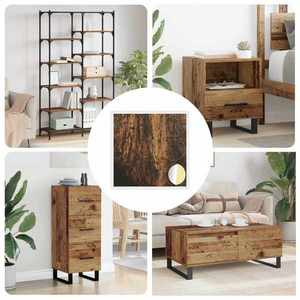 vidaXL Copertă autocolantă pentru șuruburi 12 pcs Lemn vechi imagine