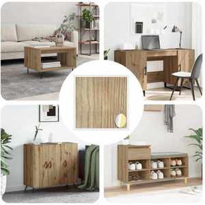 vidaXL Copertă autocolantă pentru șuruburi 12 pcs Stejar Artizanal imagine