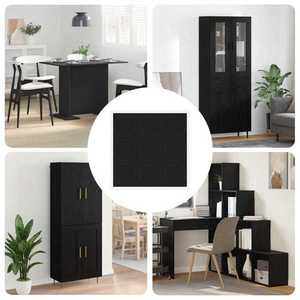 vidaXL Copertă autocolantă pentru șuruburi 12 pcs Negru Ø 20 x 0, 5 mm imagine