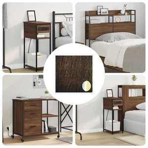 vidaXL Copertă autocolantă pentru șuruburi 12 pcs Stejar închis imagine