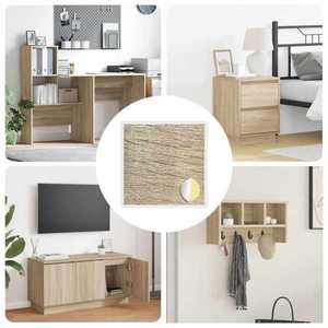 vidaXL Copertă autocolantă pentru șuruburi 12 pcs Stejar Sonoma imagine