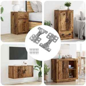 vidaXL Hinge 2 pcs Nichel 26 mm Fier imagine