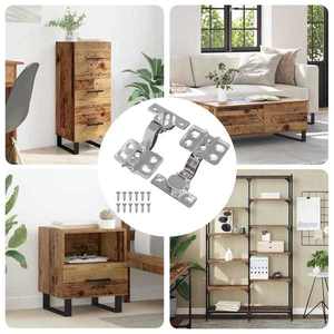 vidaXL Hinge 2 pcs Nichel 26 mm Fier imagine