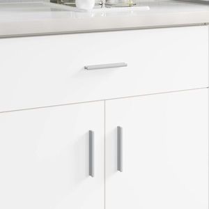 vidaXL Mânere Simplu 828 pcs Argintiu 105.7 x 7.4 x 15.5 mm Aluminiu imagine