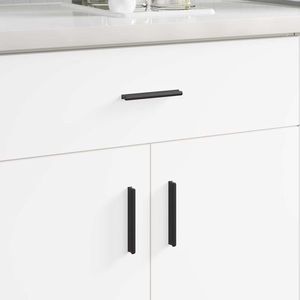 vidaXL Mânere 973 pcs Negru 106 x 7, 4 x 15, 5 mm Aluminiu imagine