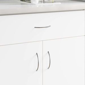 vidaXL Mânere 2 pcs Argintiu 107 x 3.6 x 23 mm Oţel inoxidabil imagine