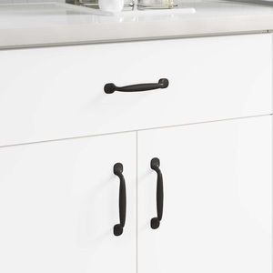 vidaXL Mâner Mobilier 12 pcs Negru 130 x 19, 4 x 22, 3 mm Aluminiu imagine