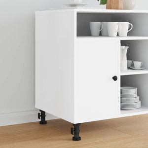 vidaXL Picioare de mobilă Ajustabil 2 pcs Negru 46 x 46 x 128 mm PP imagine