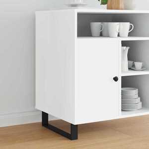 vidaXL Picioare de mobilă 12 pcs Negru 37, 6 x 4 x 10 mm Fier imagine