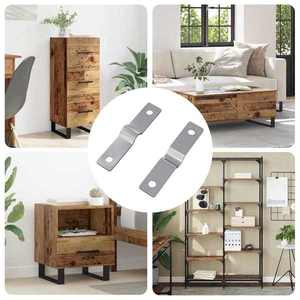 vidaXL Placă de Impact 2 pcs Argintiu 50 x 10 x 1, 2 mm Fier imagine