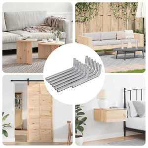 vidaXL Cheie Hexagonală 12 pcs Argintiu 32 x 86 mm Oțel imagine