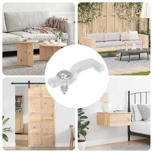 vidaXL Clipuri LED pentru Strip 12 pcs Transparent 2 x 1 x 0.5 cm imagine