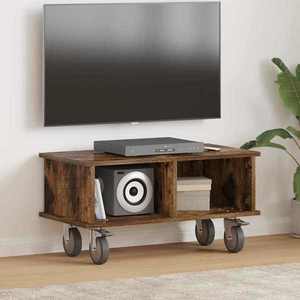 vidaXL Support TV Stejar fumuriu 68, 5 x 35 x 35 cm Lemn compozit imagine
