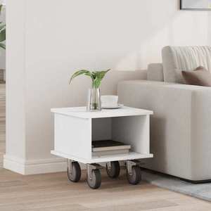 vidaXL Support TV Alb 37 x 35 x 35 cm Lemn compozit imagine