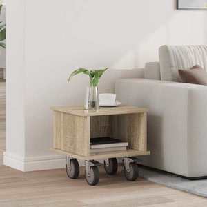 vidaXL Support TV Stejar Sonoma 37 x 35 x 35 cm Lemn compozit imagine