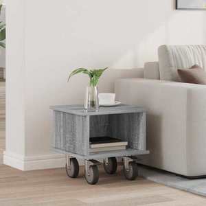 vidaXL Support TV Gri Sonoma 37 x 35 x 35 cm Lemn compozit imagine