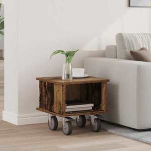 vidaXL Support TV Lemn vechi 37 x 35 x 35 cm Lemn compozit imagine