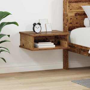 vidaXL Noptieră Lemn vechi 40 x 31 x 15 cm Lemn compozit imagine