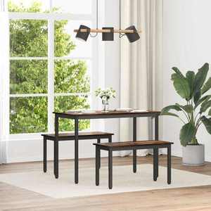 vidaXL bancă Stejar fumuriu 80 x 35 x 45 cm Lemn compozit imagine