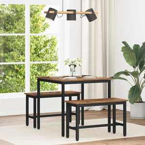 vidaXL Mese de sufragerie METAL imagine