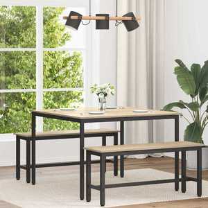 vidaXL Mese de sufragerie METAL imagine