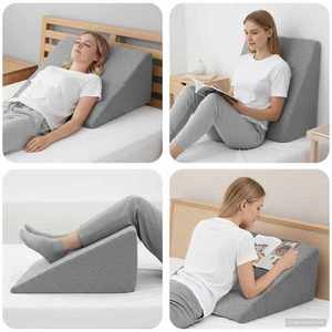 vidaXL Pillow pentru Picioare Simplu Gri imagine