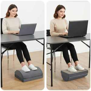 vidaXL Perne pentru suportul picioarelor Simplu Gri imagine