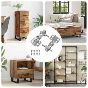 vidaXL Hinge 2 pcs Nichel 35 mm Fier imagine