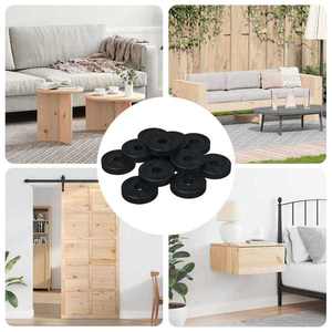 vidaXL potrivit pentru șaibe plate 36000 pcs Negru 15 x 4 x 3 mm imagine