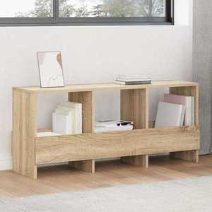 vidaXL Raft pentru reviste Stejar Sonoma 102 x 30 x 45 cm imagine