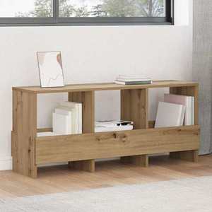 vidaXL Raft pentru reviste Stejar Artizanal 102 x 30 x 45 cm imagine