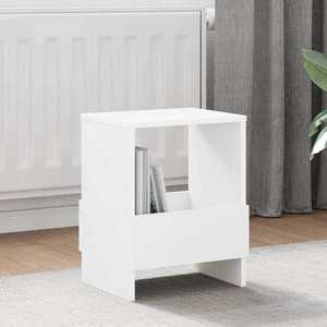 vidaXL Raft pentru reviste 2 pcs Alb 35 x 30 x 45 cm imagine