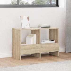 vidaXL Raft pentru reviste Stejar Sonoma 68, 5 x 30 x 45 cm imagine