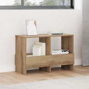 vidaXL Raft pentru reviste Stejar Artizanal 68, 5 x 30 x 45 cm imagine