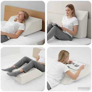 vidaXL Pillow pentru Picioare Simplu Alb imagine