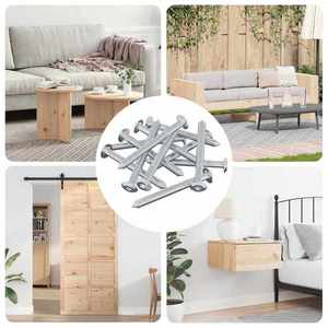 vidaXL Șurub 1600 pcs Argintiu M6 x 60 mm Oțel imagine