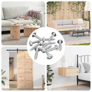 vidaXL Cuie Auto-filetante 12 pcs Zincat 4 x 20 mm Oțel imagine