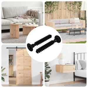 vidaXL Șurub Cap Socket 2 pcs Negru M5 x 40 mm Fier imagine