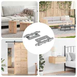 vidaXL Zăvor 2 pcs Argintiu 46 x 17 x 1, 2 mm Oțel imagine