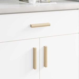 vidaXL Mânere drepte 587 pcs Culoare lemn natural 130 x 25 x 30 mm imagine